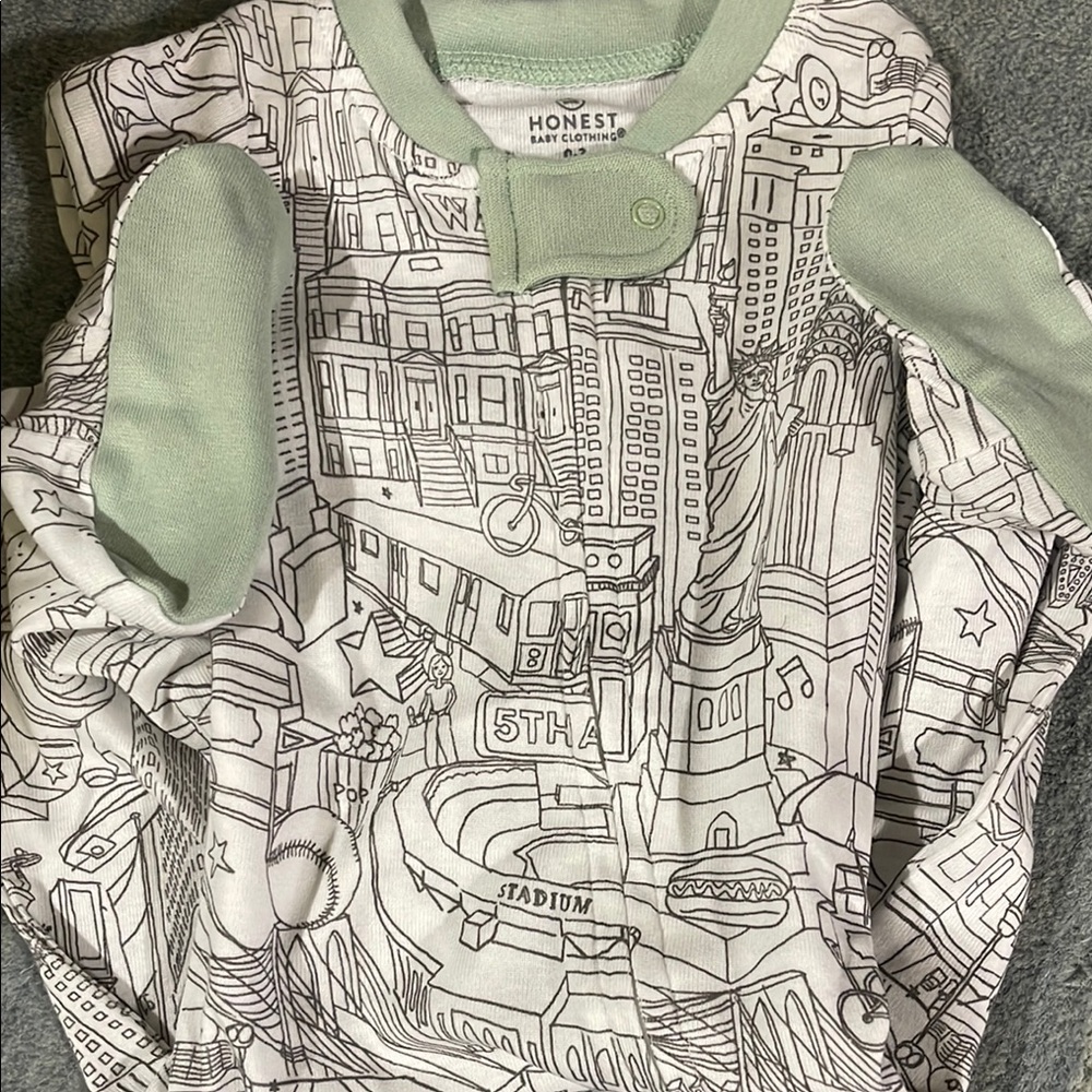 Honest Baby Cityscape Print Onesie